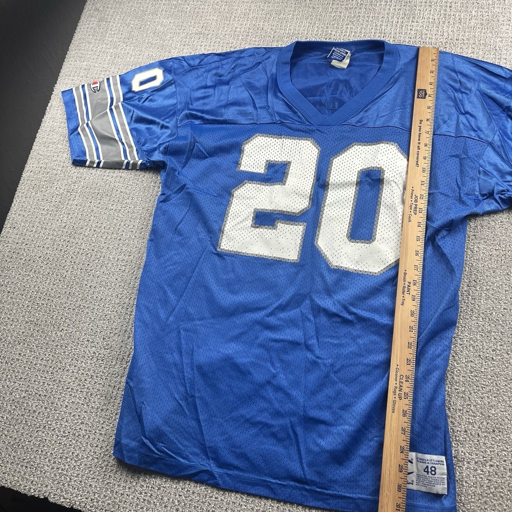 Vintage Detroit Lions Barry Sanders Champion Jersey #20 NFL Football Men’s 48 - Picture 7 of 9